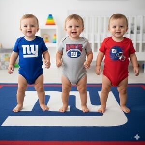 3 Piece Creeper Set - NFL - New York Giants - Football - 24 months - NWT